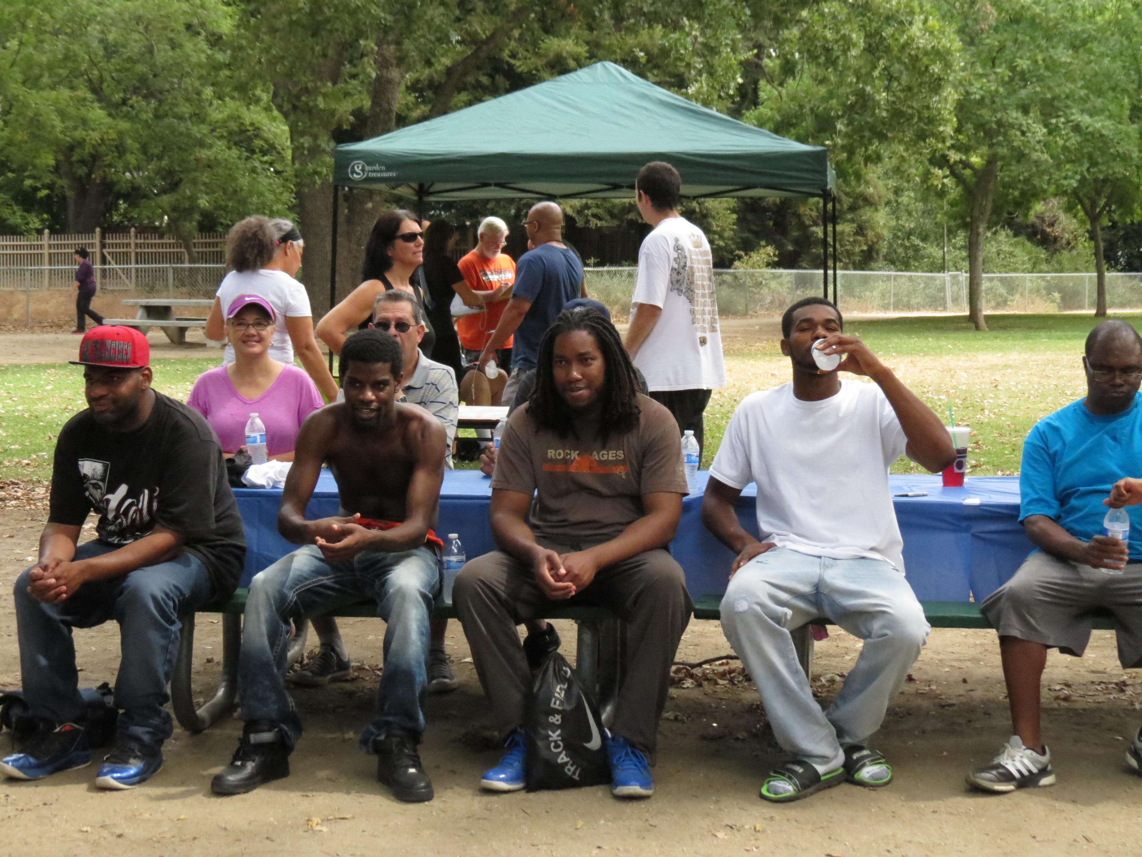 Picnic event of our clientele enjoying the food and nature
